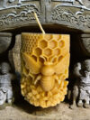 Troya Queen Bee Beeswax Candle 